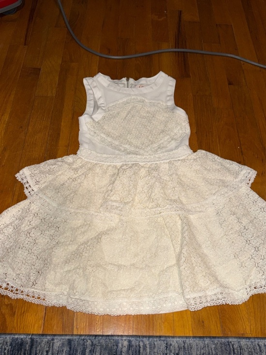 GB girls Other - GB girls White Lace Tiered Party Dress size 10